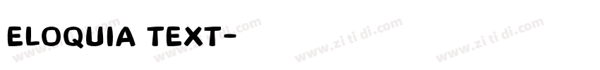 eloquia text字体转换